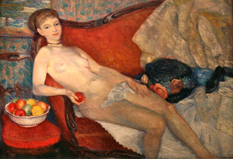 William Glackens Nude with Apple china oil painting image